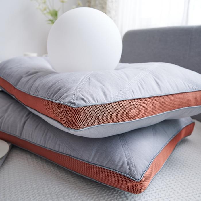 91家纺网 家纺一手货源 找家纺 赛格时代家居 竹炭纤维羽丝绒枕 枕头 低枕