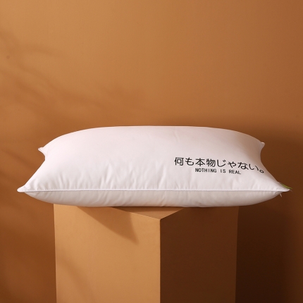 91家纺网 家纺一手货源 找家纺 2022全棉133*100防羽布烫染仪征羽丝绒枕头酒店枕芯