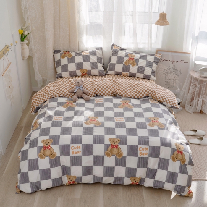 91家纺网 家纺一手货源 找家纺 北纬27度2022新款13372纯棉全棉正 品迪士尼系列四件套 凯特