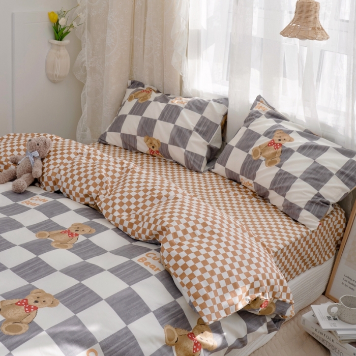 91家纺网 家纺一手货源 找家纺 北纬27度2022新款13372纯棉全棉正 品迪士尼系列四件套 凯特