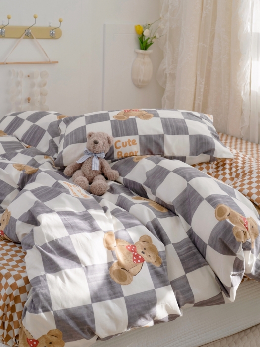 91家纺网 家纺一手货源 找家纺 北纬27度2022新款13372纯棉全棉正 品迪士尼系列四件套 凯特