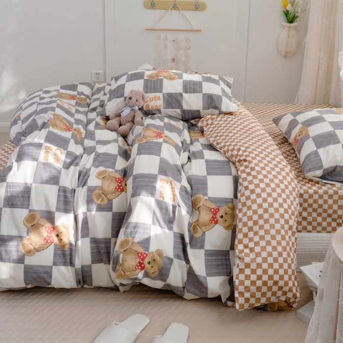 91家纺网 家纺一手货源 找家纺 北纬27度2022新款13372纯棉全棉正 品迪士尼系列四件套 凯特