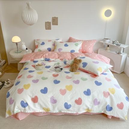 91家纺网 家纺一手货源 找家纺 寐居家纺 2022新款全棉印花四件套 偏爱