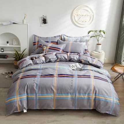 91家纺网 家纺一手货源 找家纺 优家居 2023新款植物羊绒四件套 冰岛晨光