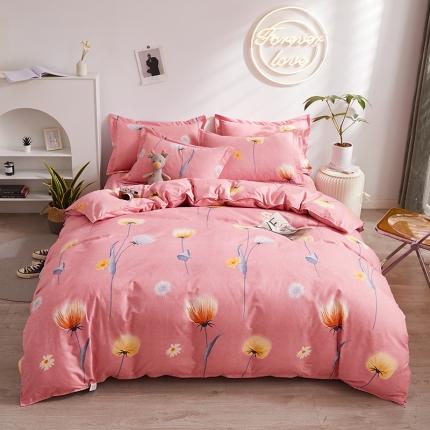 91家纺网 家纺一手货源 找家纺 优家居 2023新款植物羊绒四件套 春暖花开