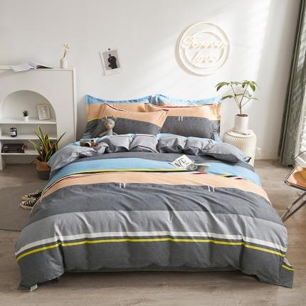 91家纺网 家纺一手货源 找家纺 优家居 2023新款植物羊绒四件套 简约生活