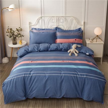 91家纺网 家纺一手货源 找家纺 优家居 2023新款植物羊绒四件套 美丽约定