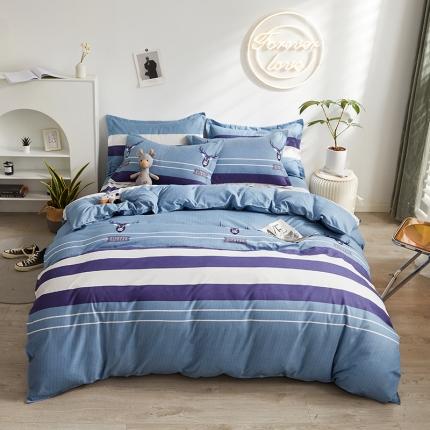 91家纺网 家纺一手货源 找家纺 优家居 2023新款植物羊绒四件套 森林王子