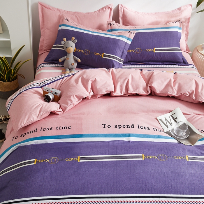 91家纺网 家纺一手货源 找家纺 优家居 2023新款植物羊绒四件套 爱巢