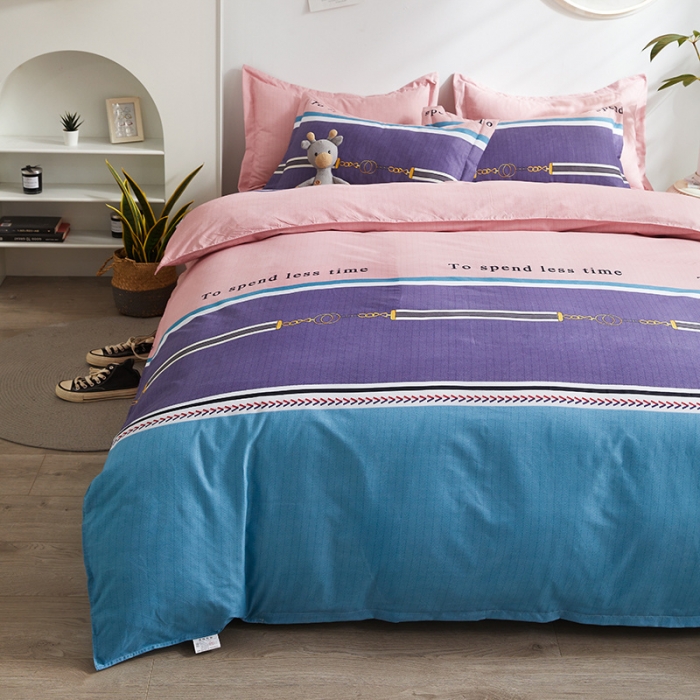 91家纺网 家纺一手货源 找家纺 优家居 2023新款植物羊绒四件套 爱巢