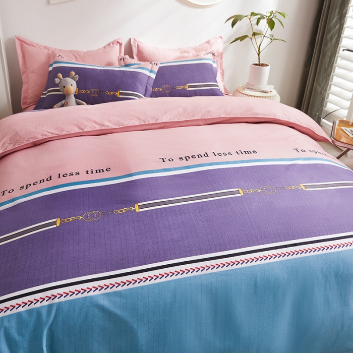 91家纺网 家纺一手货源 找家纺 优家居 2023新款植物羊绒四件套 爱巢