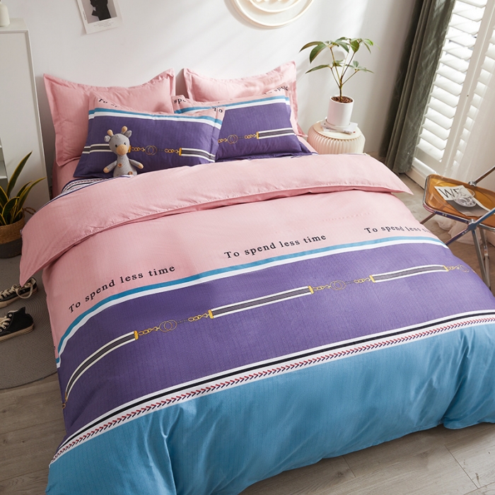 91家纺网 家纺一手货源 找家纺 优家居 2023新款植物羊绒四件套 爱巢