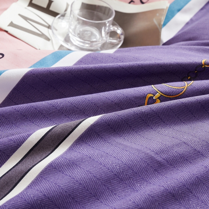 91家纺网 家纺一手货源 找家纺 优家居 2023新款植物羊绒四件套 爱巢