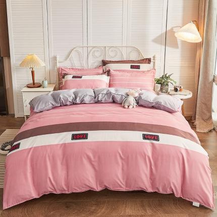 优家居 2023新款植物羊绒四件套 爱的约定