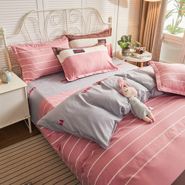 91家纺网 家纺一手货源 找家纺 优家居 2023新款植物羊绒四件套 爱的约定