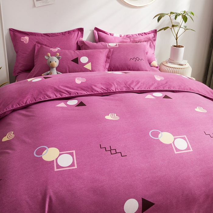 91家纺网 家纺一手货源 找家纺 优家居 2023新款植物羊绒四件套 安吉尔