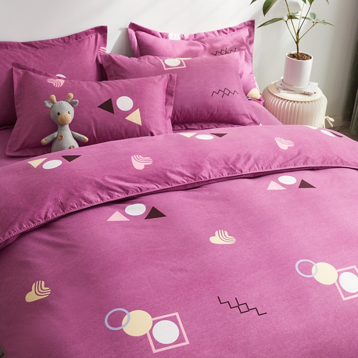 91家纺网 家纺一手货源 找家纺 优家居 2023新款植物羊绒四件套 安吉尔