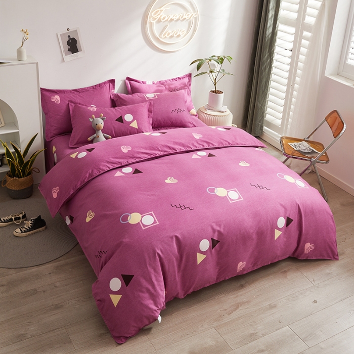 91家纺网 家纺一手货源 找家纺 优家居 2023新款植物羊绒四件套 安吉尔