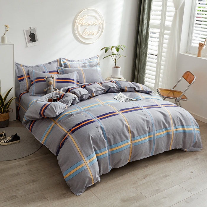 91家纺网 家纺一手货源 找家纺 优家居 2023新款植物羊绒四件套 冰岛晨光