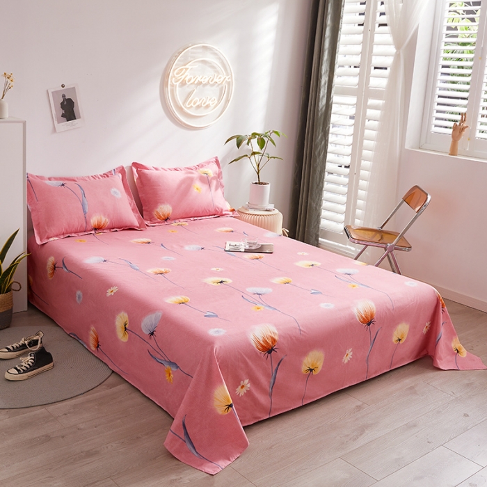 91家纺网 家纺一手货源 找家纺 优家居 2023新款植物羊绒四件套 春暖花开