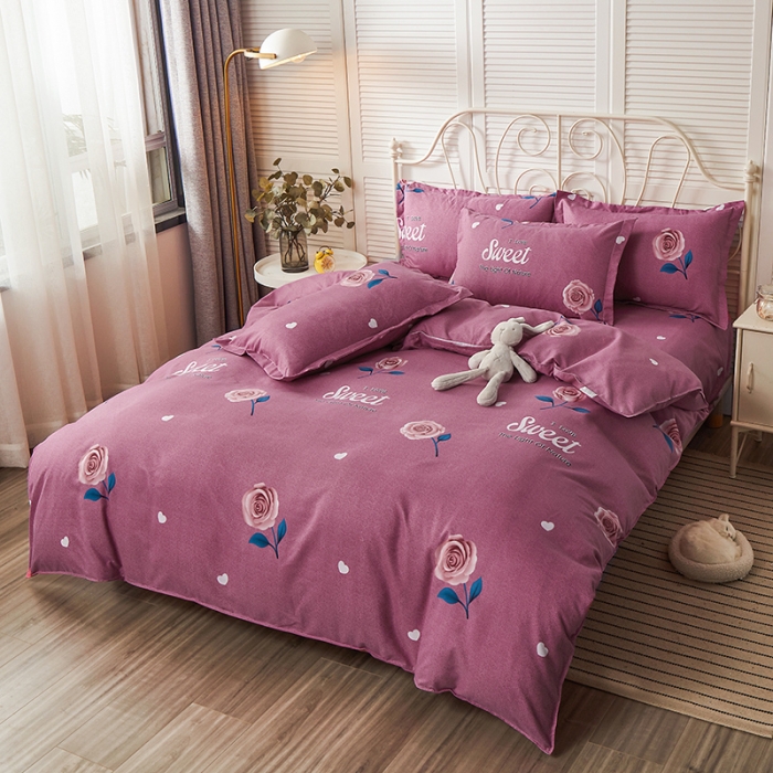 91家纺网 家纺一手货源 找家纺 优家居 2023新款植物羊绒四件套 多彩心情