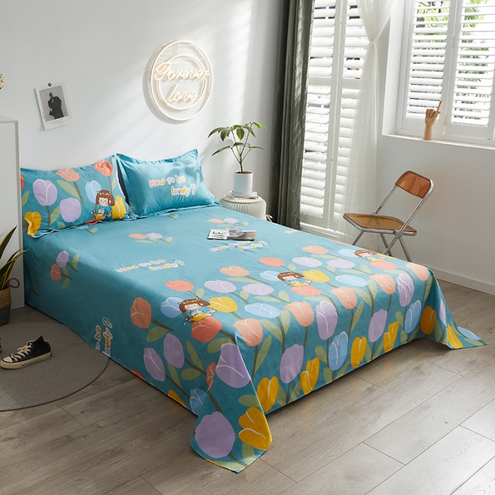 91家纺网 家纺一手货源 找家纺 优家居 2023新款植物羊绒四件套 花仙贝