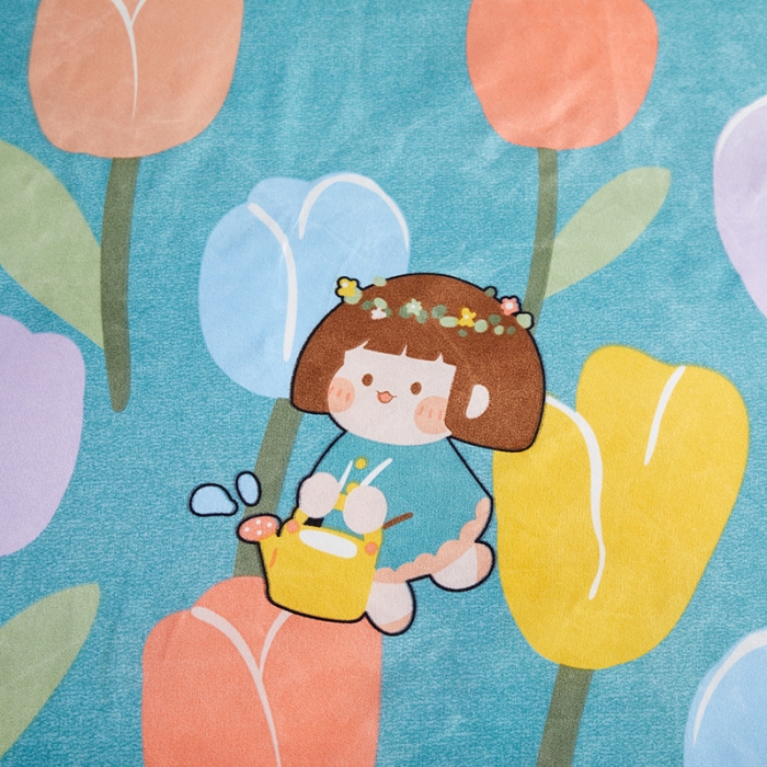 91家纺网 家纺一手货源 找家纺 优家居 2023新款植物羊绒四件套 花仙贝