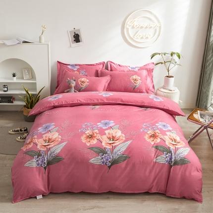 优家居 2023新款植物羊绒四件套 花语