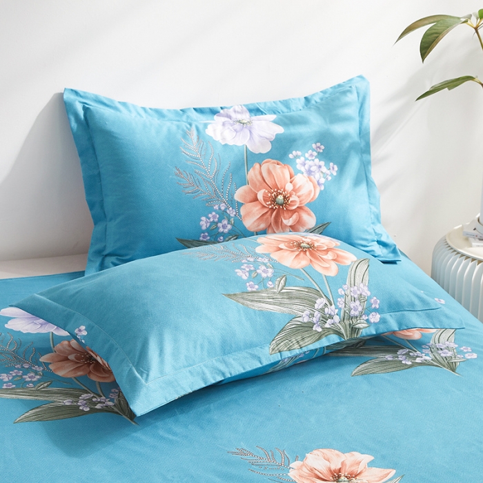 91家纺网 家纺一手货源 找家纺 优家居 2023新款植物羊绒四件套 花语-兰