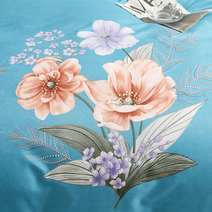 91家纺网 家纺一手货源 找家纺 优家居 2023新款植物羊绒四件套 花语-兰