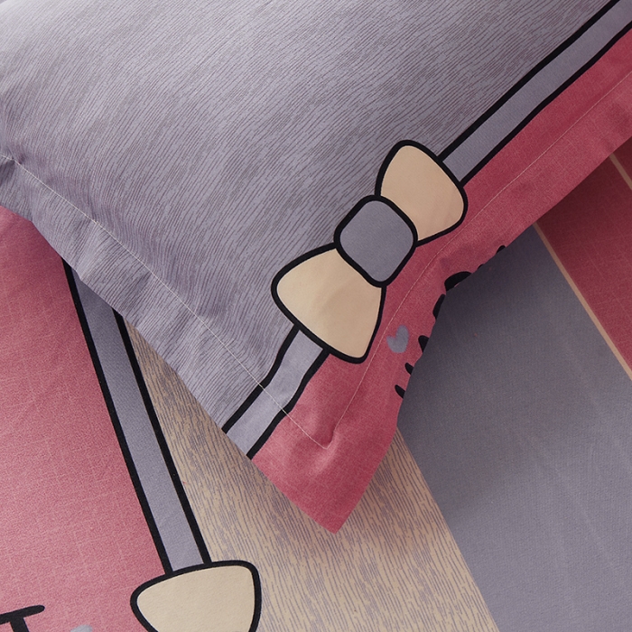 91家纺网 家纺一手货源 找家纺 优家居 2023新款植物羊绒四件套 快乐空间