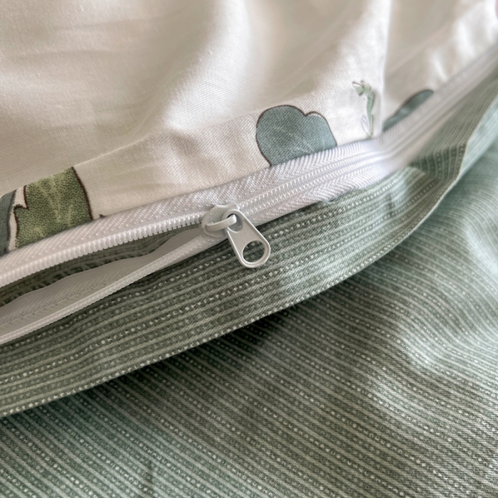 91家纺网 家纺一手货源 找家纺 希文 2022新款全棉印花四件套-繁花系列 南栀