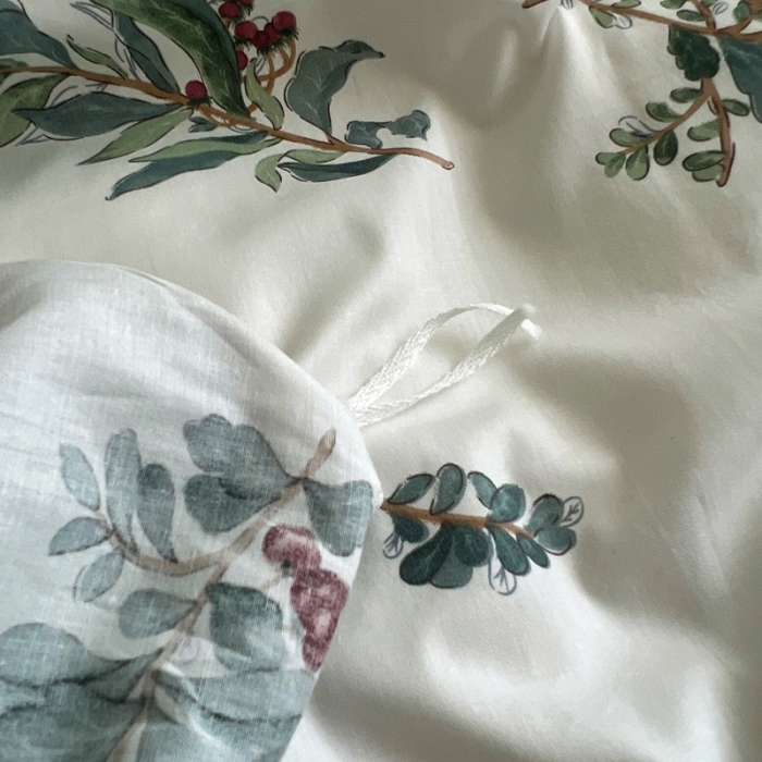 91家纺网 家纺一手货源 找家纺 希文 2022新款全棉印花四件套-繁花系列 南栀