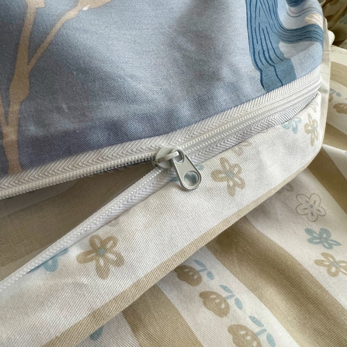 91家纺网 家纺一手货源 找家纺 希文 2022新款全棉印花四件套-繁花系列 塞纳