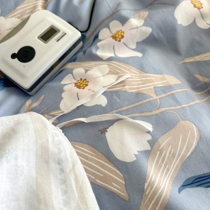 91家纺网 家纺一手货源 找家纺 希文 2022新款全棉印花四件套-繁花系列 塞纳