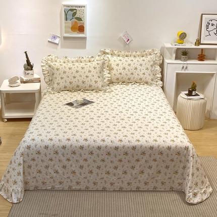 宝齐莱 2022新款13372韩版全棉印花单床单 花间蜜语-1