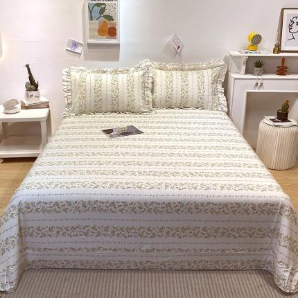 宝齐莱 2022新款13372韩版全棉印花单床单 小清新