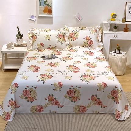 宝齐莱 2022新款13372韩版全棉印花单床单 优雅恋人-1