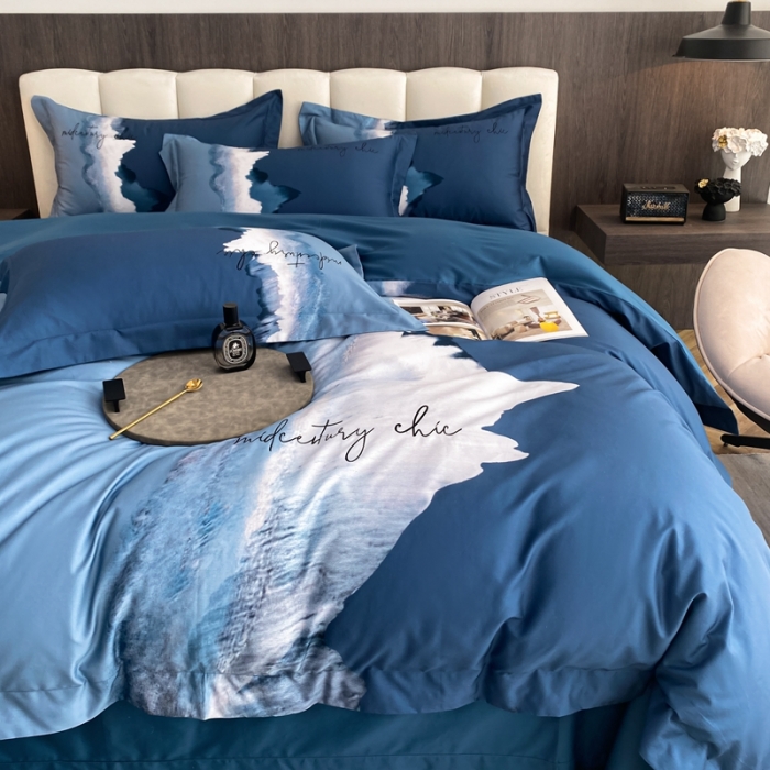 91家纺网 家纺一手货源 找家纺 （总）魅都 100s阿克苏长绒棉数码印花四件套