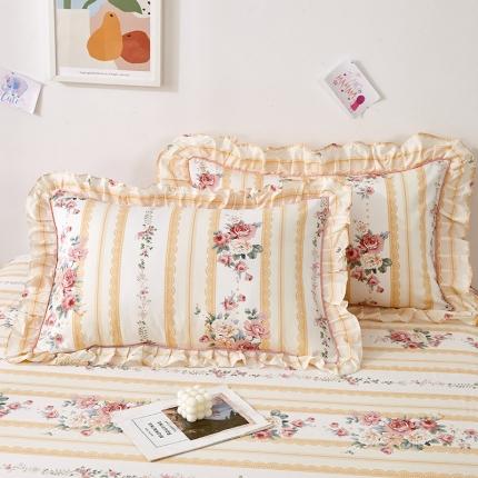 91家纺网 家纺一手货源 找家纺 (总）宝齐莱 2022新款13372韩版全棉印花枕套