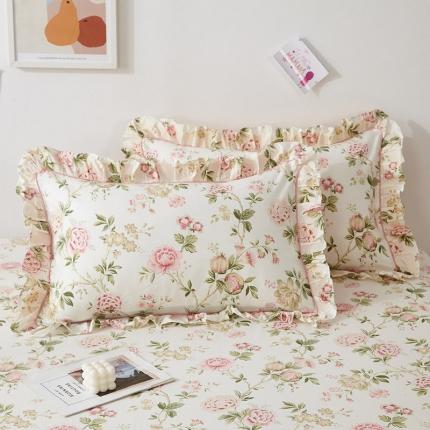 91家纺网 家纺一手货源 找家纺 (总）宝齐莱 2022新款13372韩版全棉印花枕套