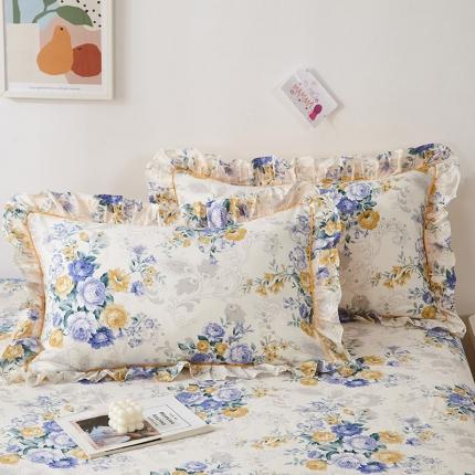 91家纺网 家纺一手货源 找家纺 (总）宝齐莱 2022新款13372韩版全棉印花枕套