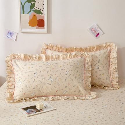 91家纺网 家纺一手货源 找家纺 (总）宝齐莱 2022新款13372韩版全棉印花枕套