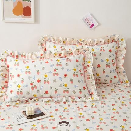 91家纺网 家纺一手货源 找家纺 (总）宝齐莱 2022新款13372韩版全棉印花枕套