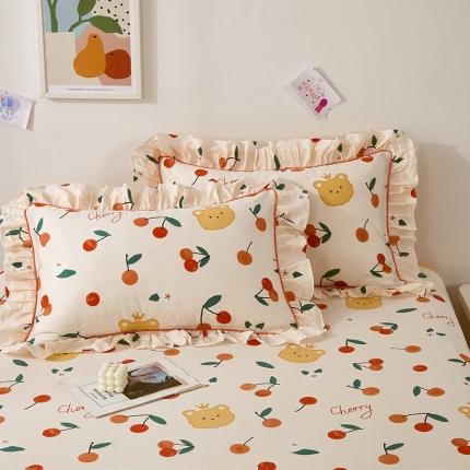 91家纺网 家纺一手货源 找家纺 (总）宝齐莱 2022新款13372韩版全棉印花枕套