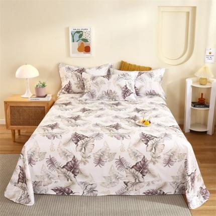 91家纺网 家纺一手货源 找家纺 宝齐莱 2022新款13372全棉印花单床单 温馨