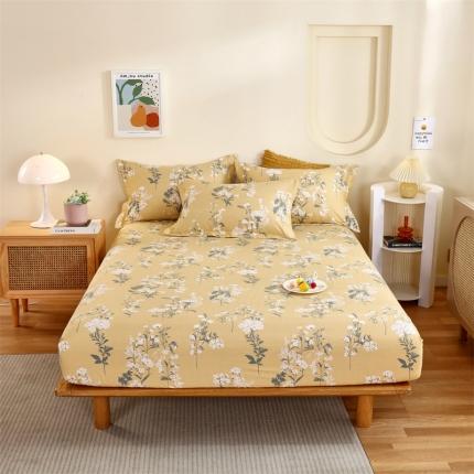 91家纺网 家纺一手货源 找家纺 宝齐莱 2022新款13372全棉印花单床笠 半暖时光