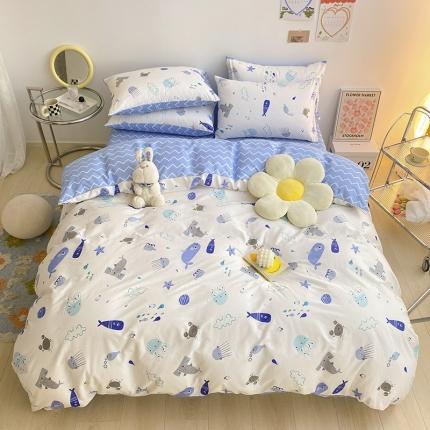 91家纺网 家纺一手货源 找家纺 （总）雅居纺家纺 2022新款13070全棉四件套