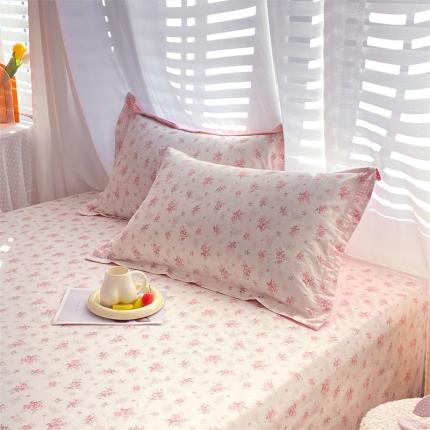 91家纺网 家纺一手货源 找家纺 宝齐莱 2022新款13372全棉印花单枕套 花香满园