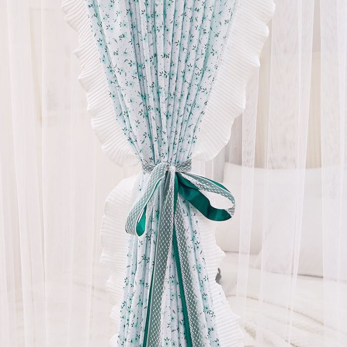 91家纺网 家纺一手货源 找家纺 艾晶美 2022新款遮光床幔双层导轨蚊帐 伴夏